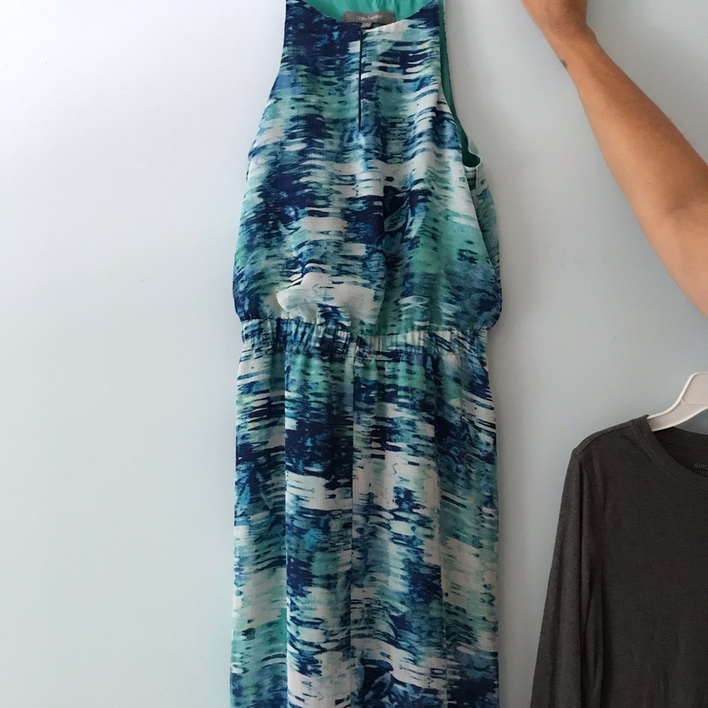 Watercolor maxi sundress